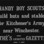 Boy Scouts Build Hut And Stables For Army (1915)